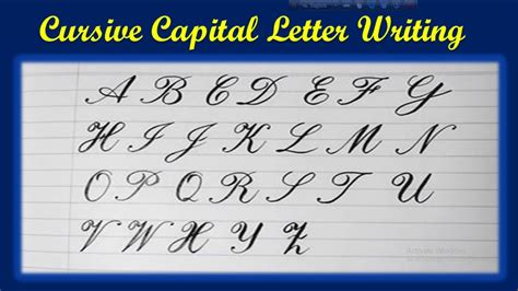 How to Write a Capital Cursive 'I': A Guide to Creative Expression